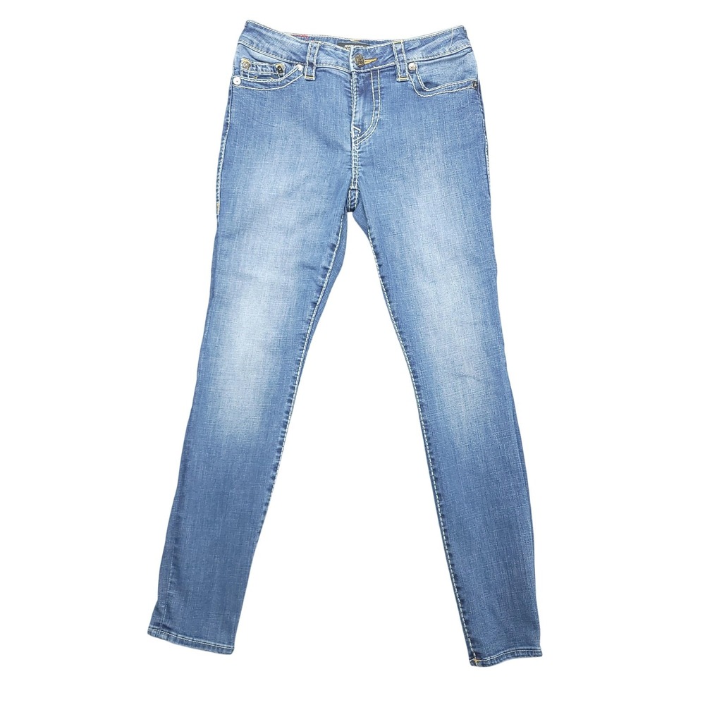 True Religion Jennie Curvy Jeansā Womens 28 Blue Med Wash High Rise Super Skinny